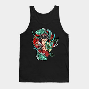 Geisha With Money Tank Top